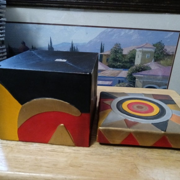 ⛺Vintage Ceramic Mexican Native Trinket Box,Handmade Folk art,Made in Mexico🏤 - Picture 13 of 16